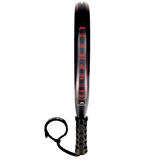 Side view of the Kobura Apex Pro 3K padel racket