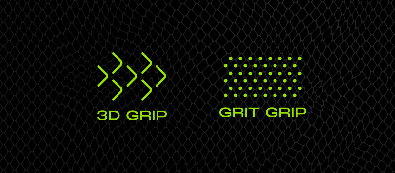 Kobura icons of the types of grip on our rackets