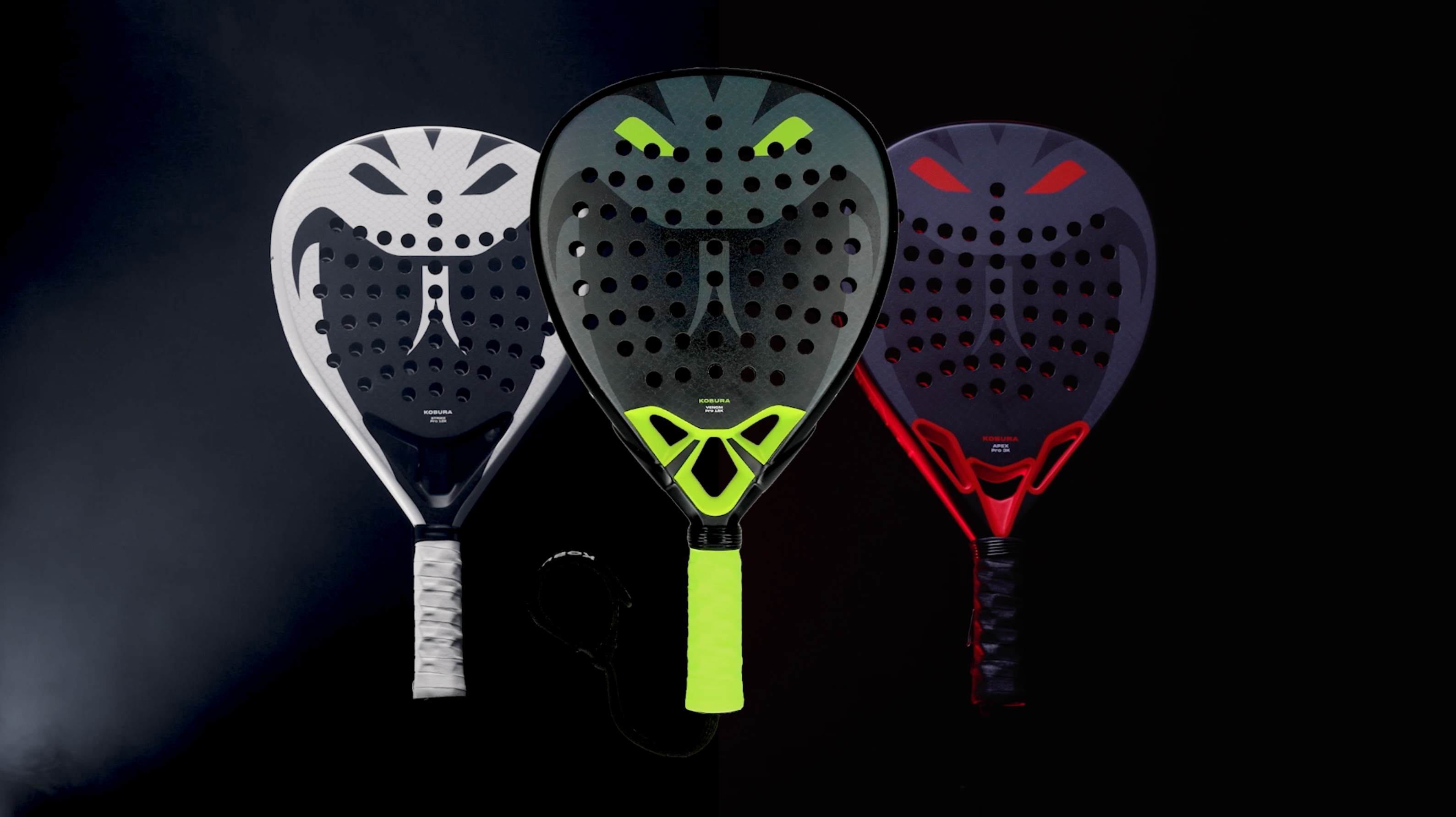Load video: Kobura Strike Pro 12K padel racket product videoi